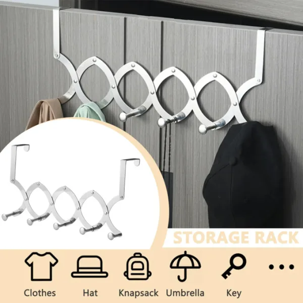 STAINLESS STEEL RETRACTABLE DOOR HOOK HANGER