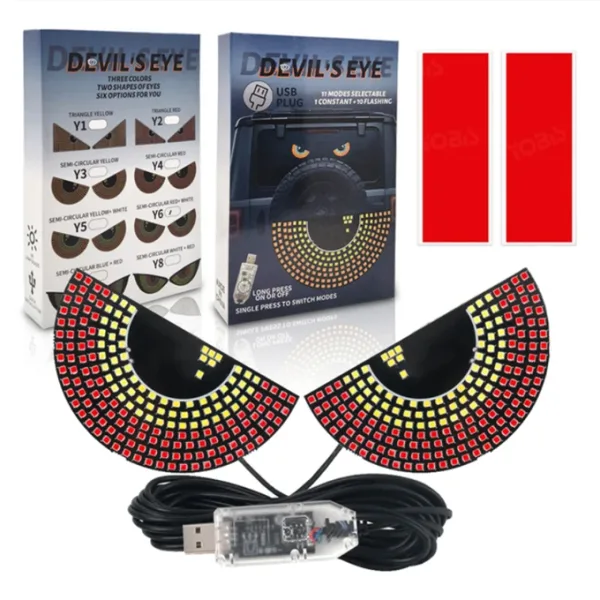 2 PCS DEVIL EYES LED LIGHT FOR CARS