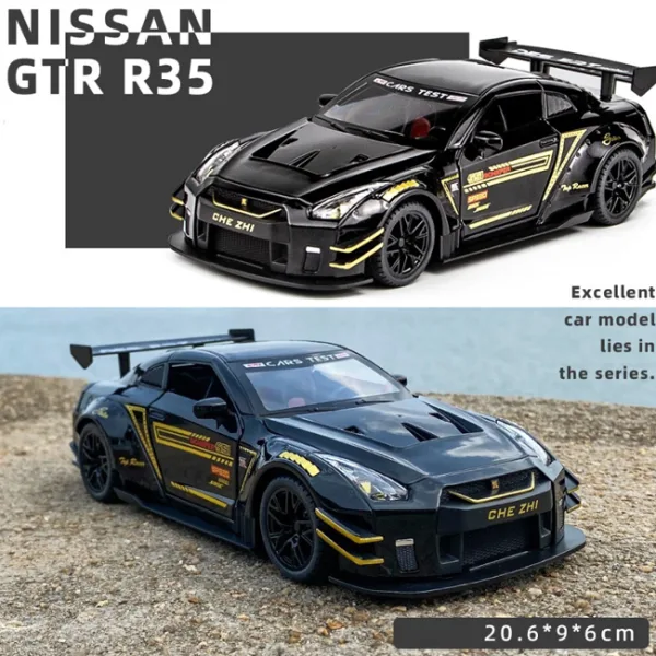1:24 SCALE SKYLINE GTR R35 DIECAST MODEL CAR