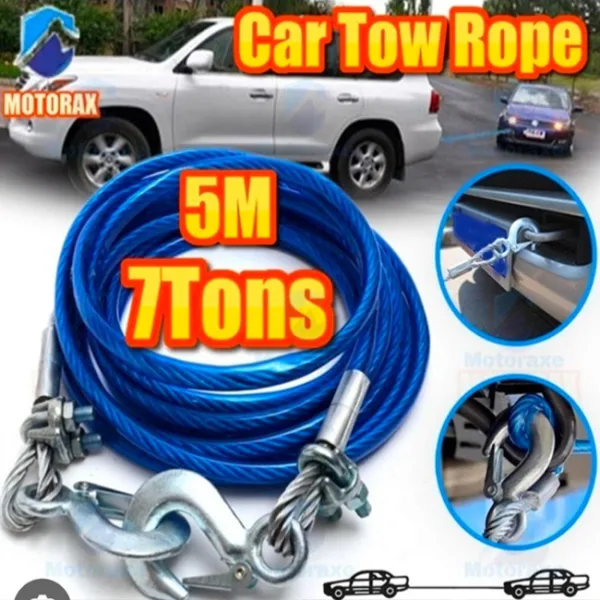 5 METER 7 TON HEAVY DUTY VEHICLE TOWING ROPE