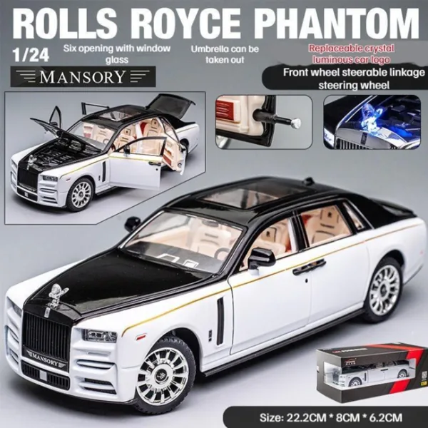 1:24 SCALE ROLLS ROYCE PHANTOM DIECAST MODEL CAR