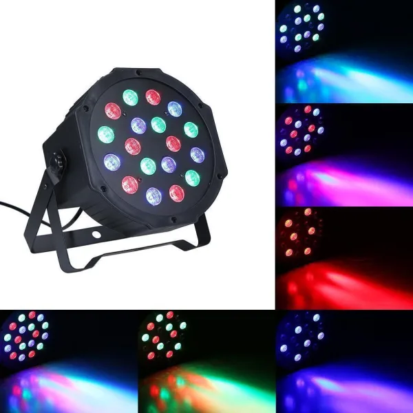 18 Beads RGB Plastic Par Lights Led Par Light | 1516