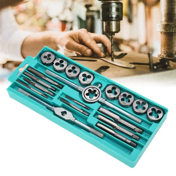20pcs Taps and Dies Set M3-M12 Screw Thread & Die Hand | 35896