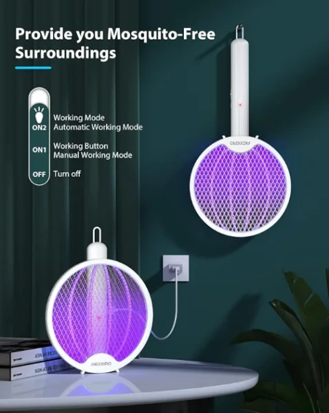 FOLDABLE ELECTRIC MOSQUITO SWATTER