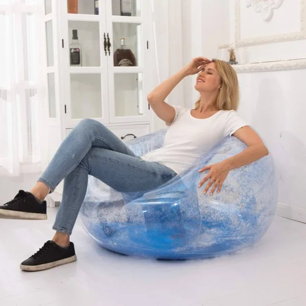 GLITTER INFLATABLE LAZY SOFA CHAIR