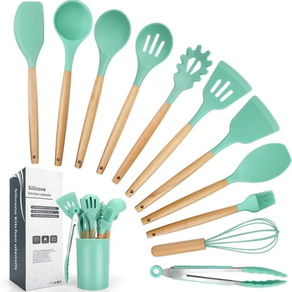 SILICONE SPOON SET 12 PCS